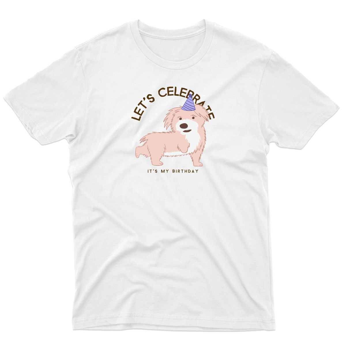 Let's Celebrate It is My Birthday Men's T-shirt | White