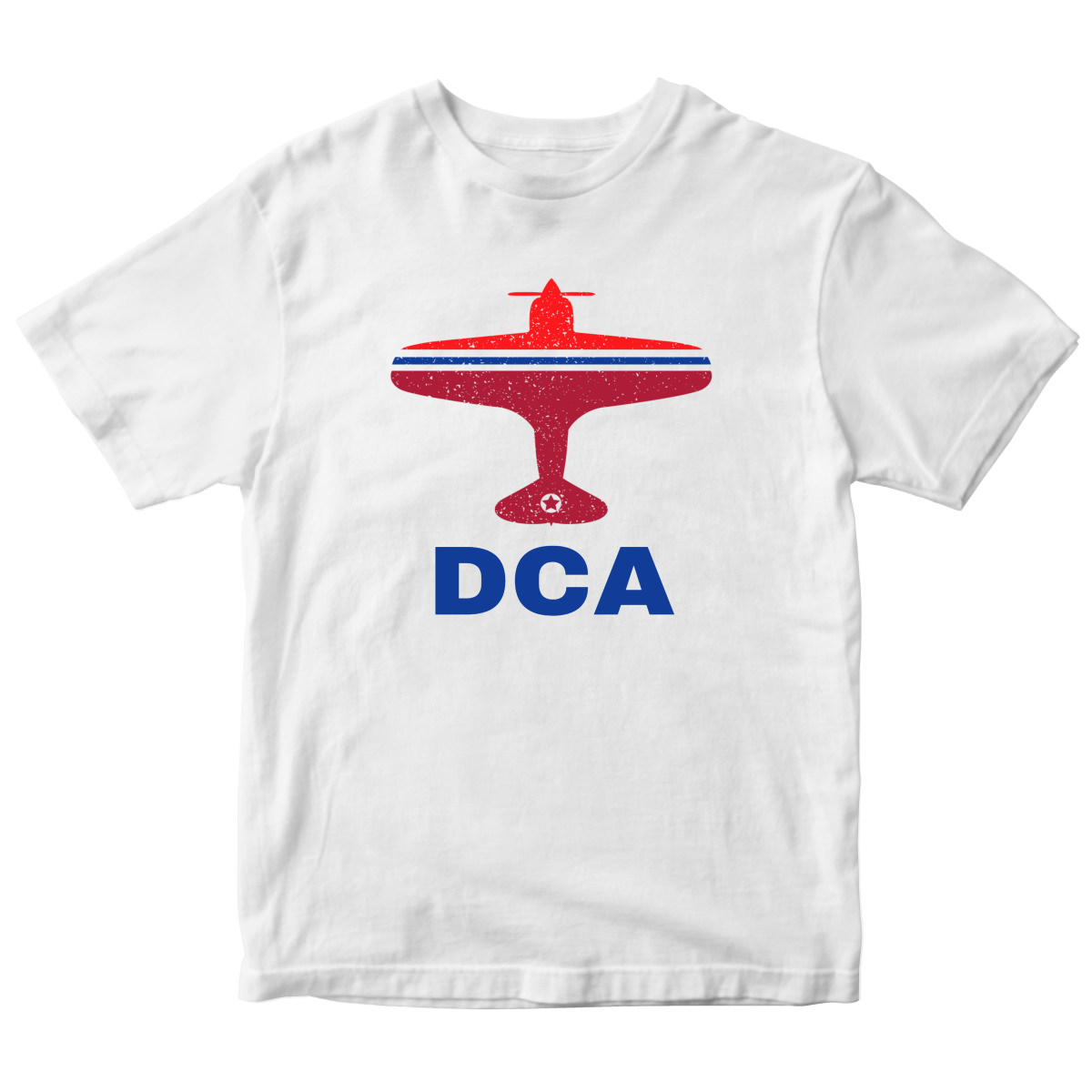 Fly Washington D.C. DCA Airport Kids T-shirt | White