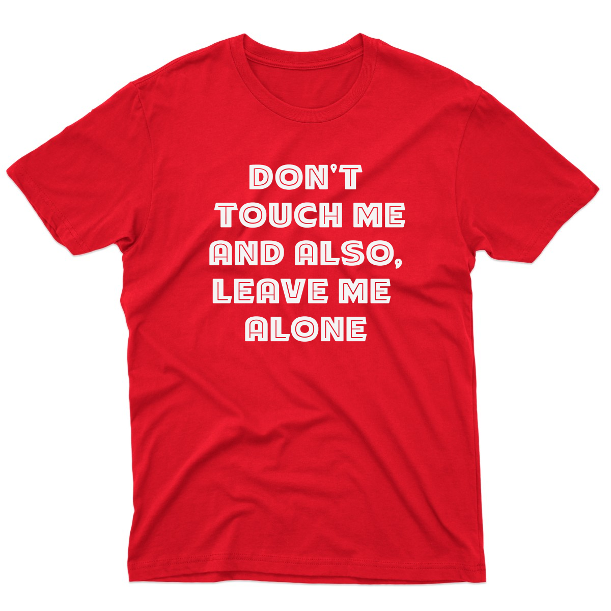 Don't Touch Me Men's T-shirt | Red