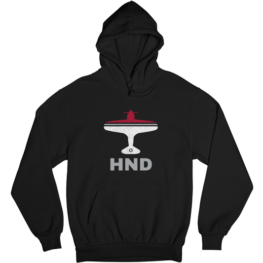 Fly Tokyo HND Airport  Unisex Hoodie | Black