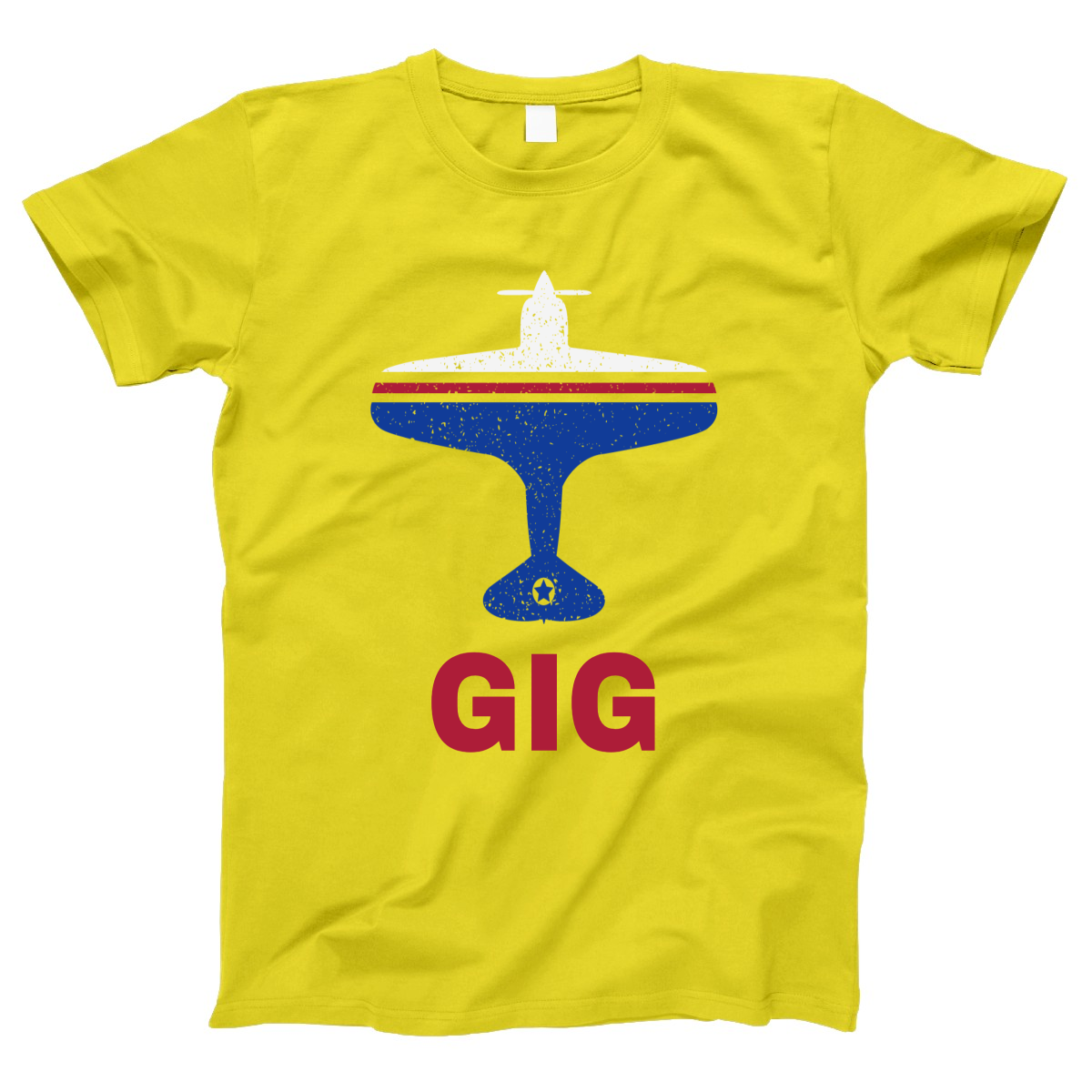 Fly Rio de Janerio GIG Airport Women's T-shirt | Yellow