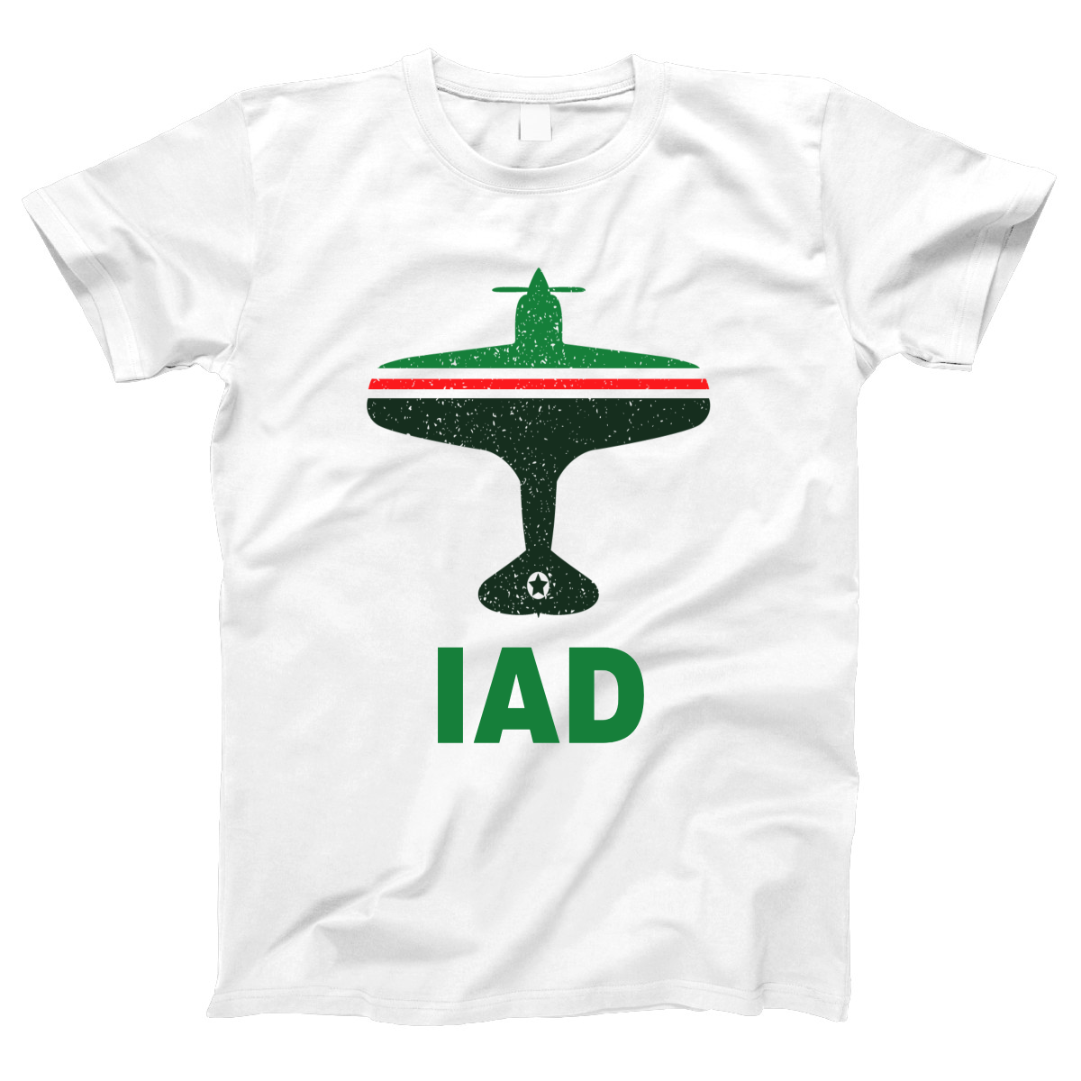 Fly Washington D.C. IAD Airport Women's T-shirt | White