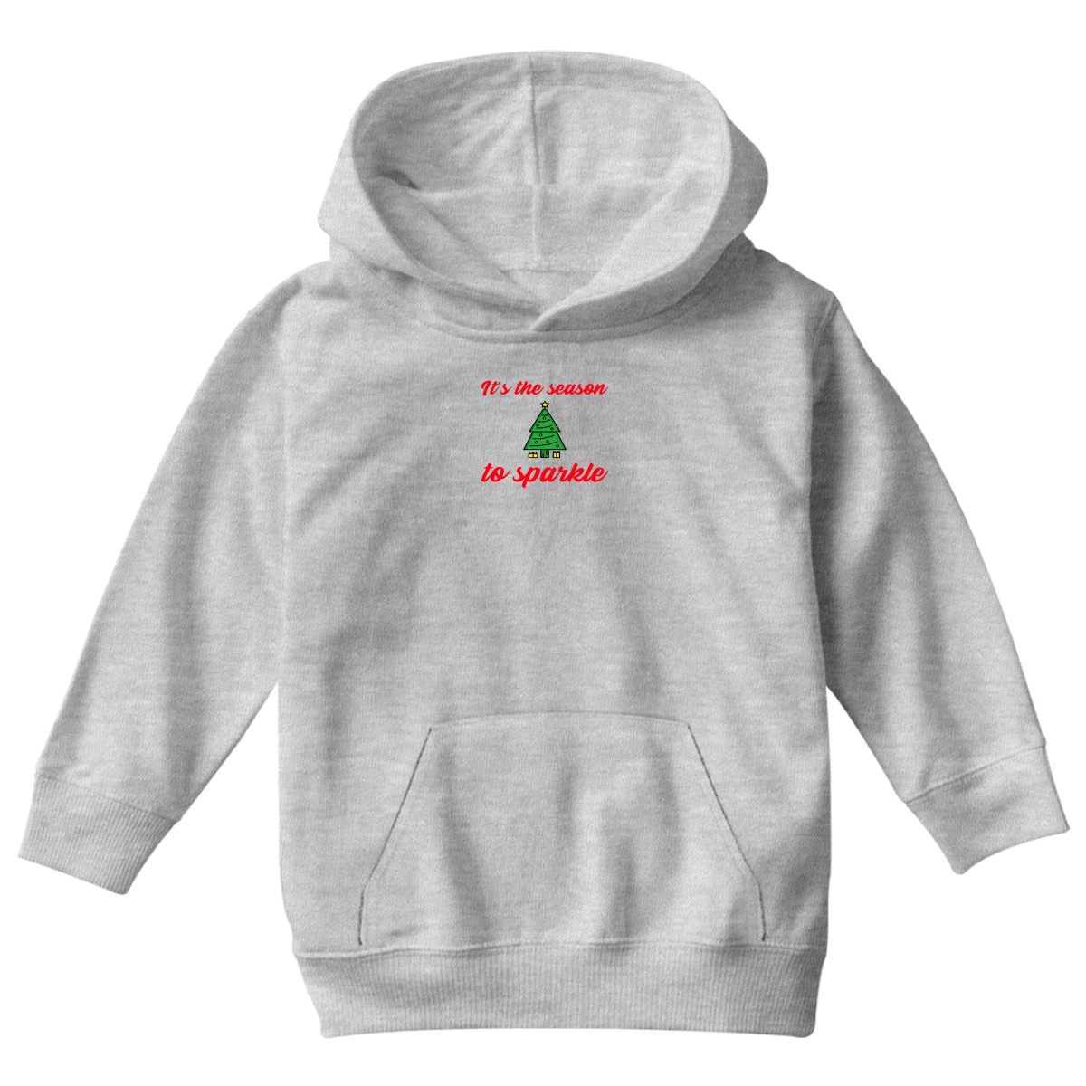 It is the Season to Sparkle Kids Hoodie | Gray