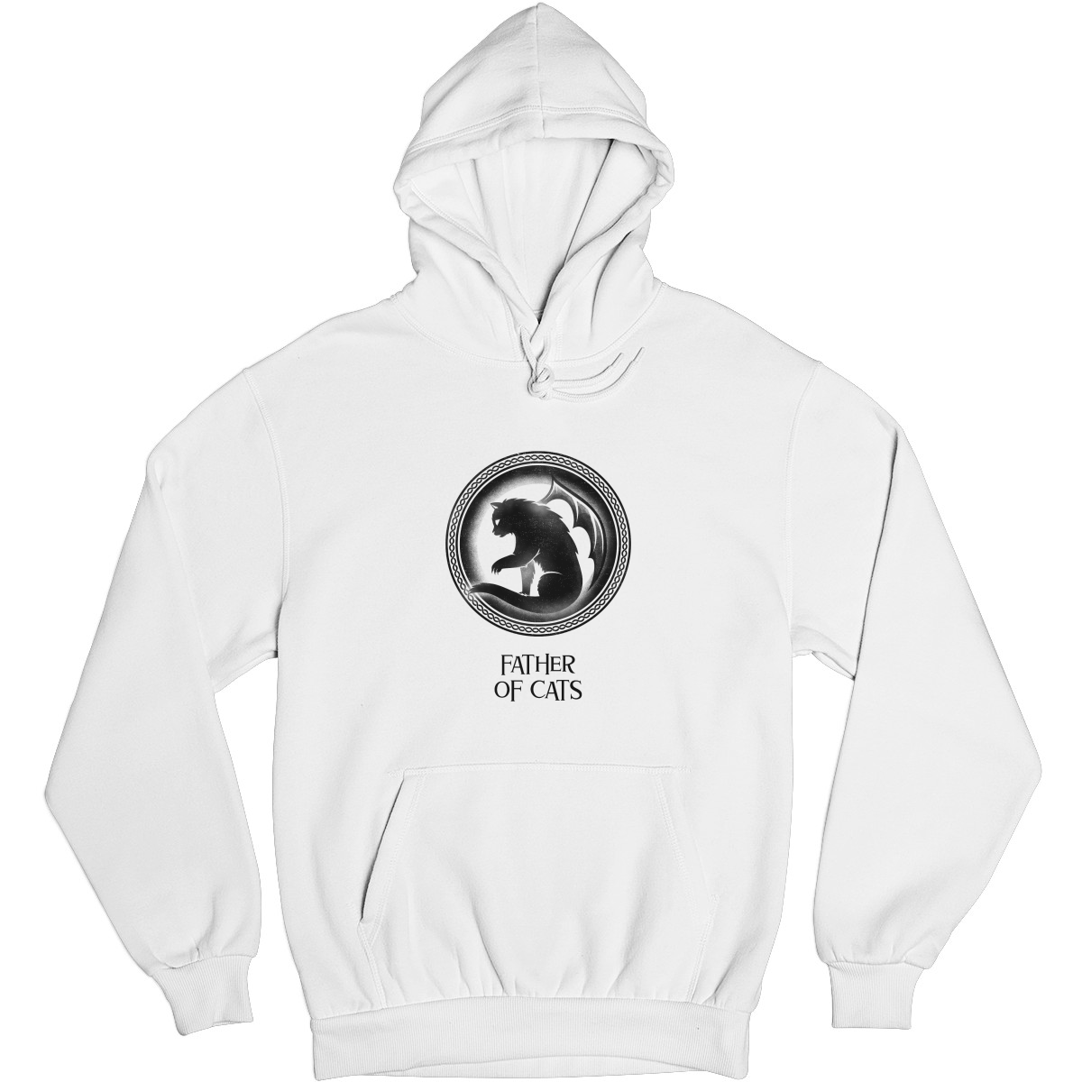 Father of Cats Unisex Hoodie | White
