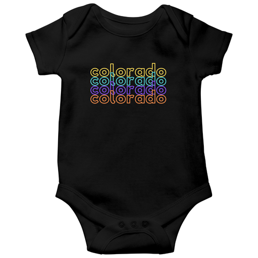 Colorado Baby Bodysuit | Black