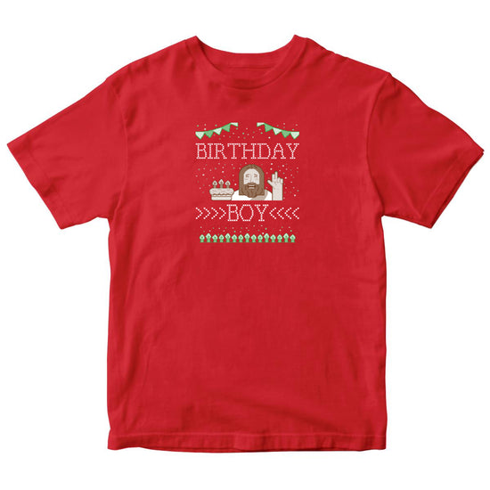 Christmas Birthday Boy Kids T-shirt