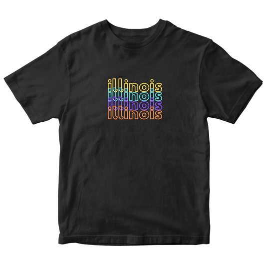 Illinois Kids T-shirt | Black