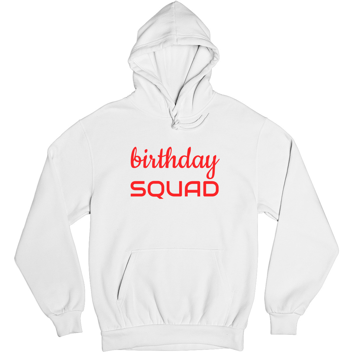 Birthday SQUAD Unisex Hoodie | White