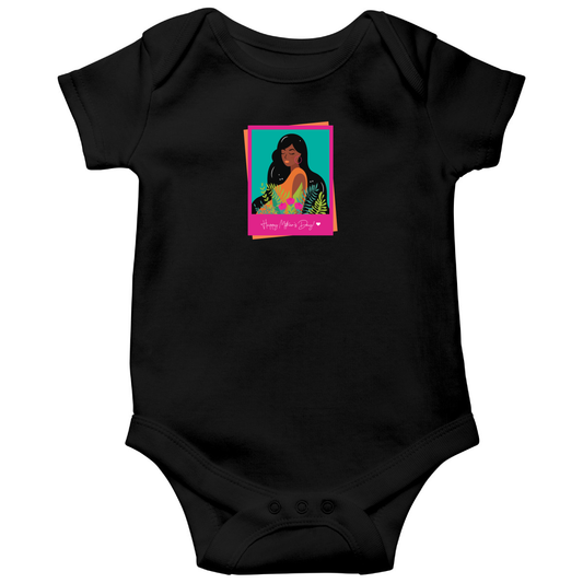 Best Mom Baby Bodysuits | Black