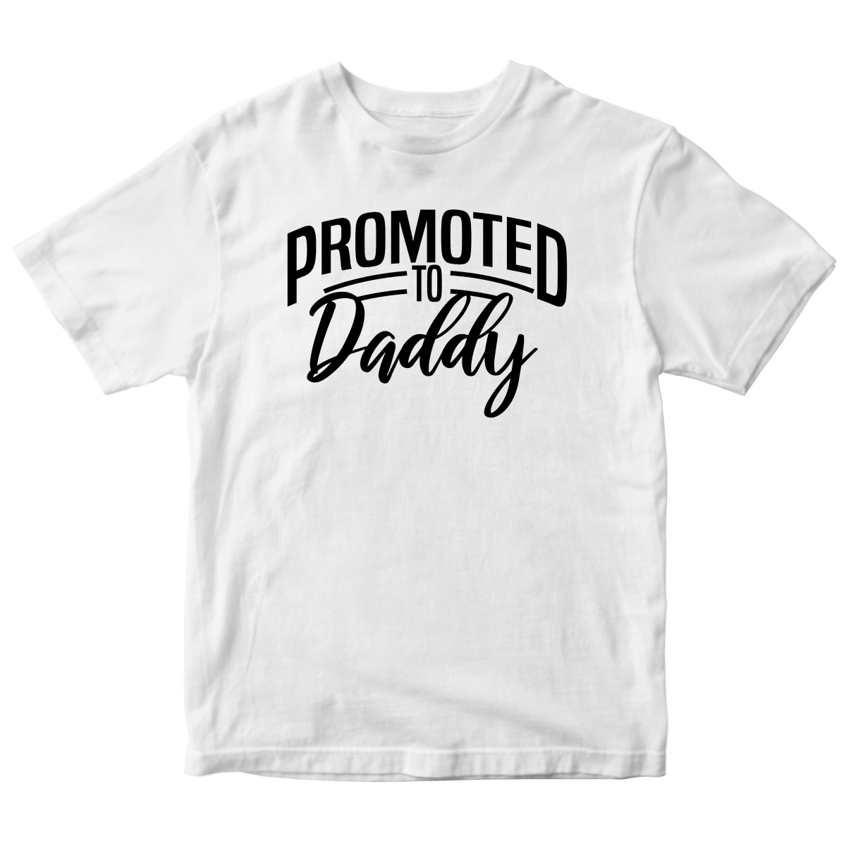 Promoted to daddy Kids T-shirt | White