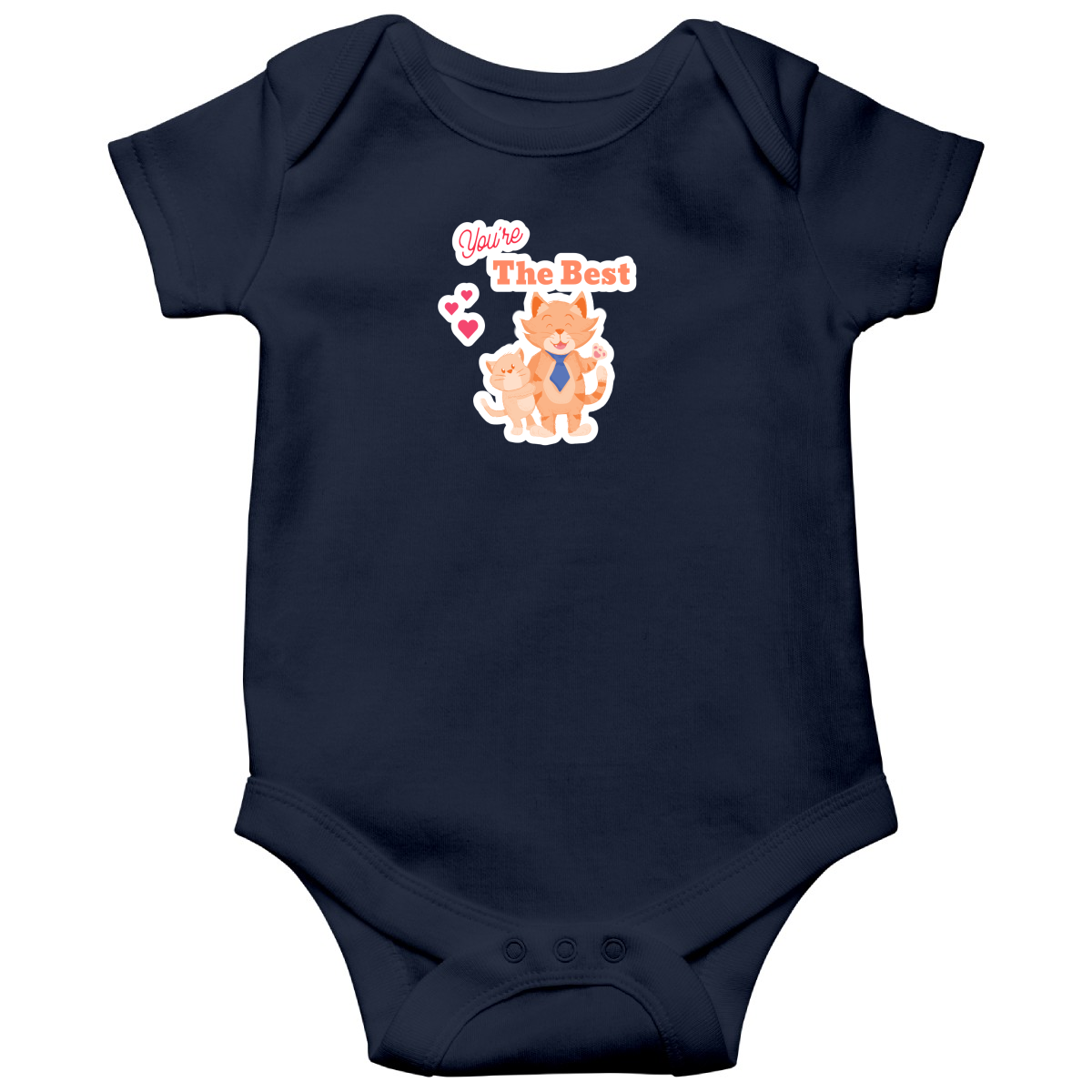 You are the Best Baby Bodysuits | Navy