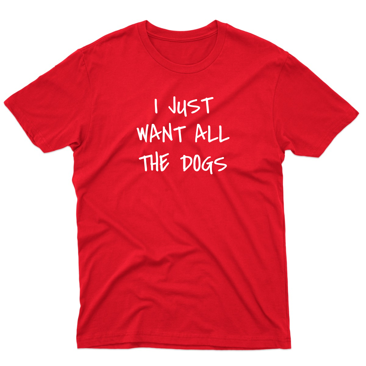 I Just Want All the Dogs Men's T-shirt | Red