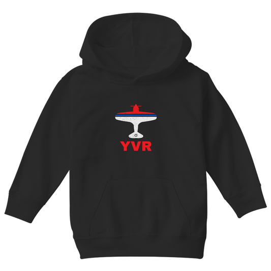 Fly Vancouver YVR Airport Kids Hoodie | Black