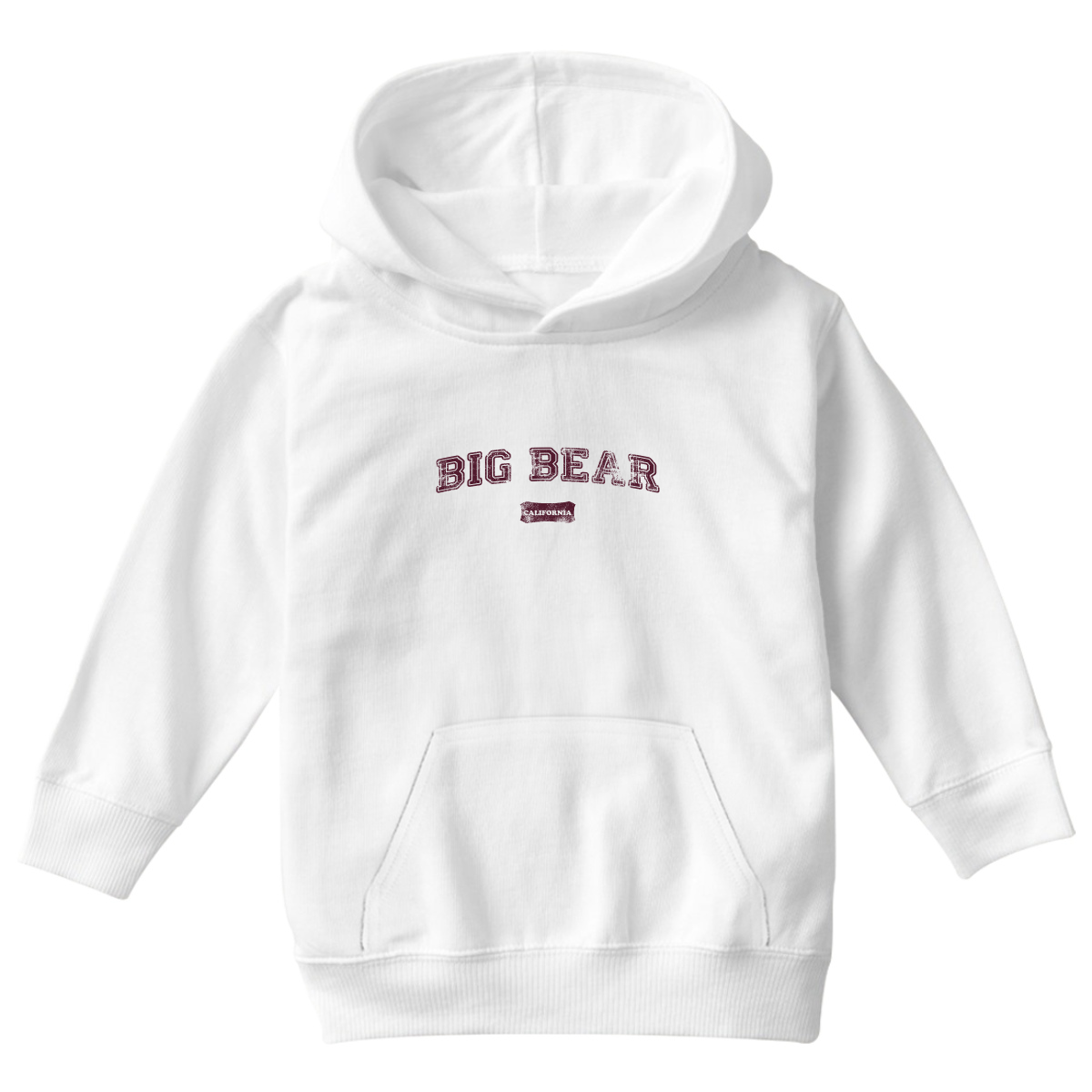 Big Bear Represent Kids Hoodie | White