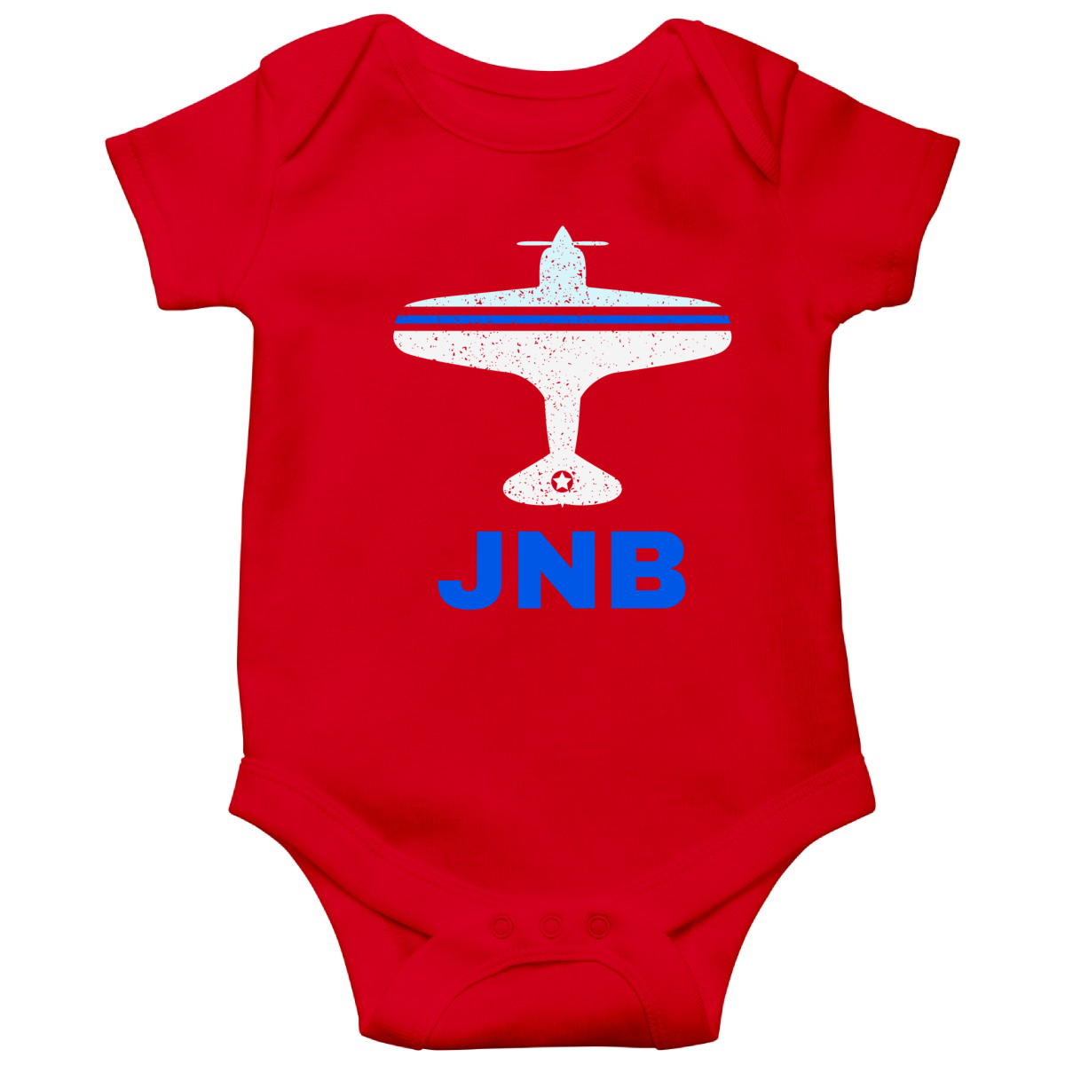 Fly Johannesburg JNB Airport Baby Bodysuits | Red