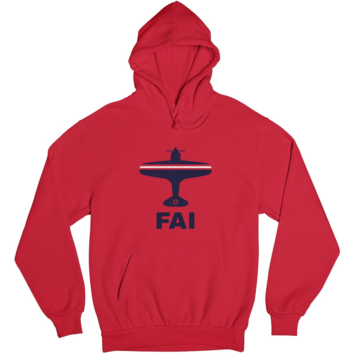 Fly Fairbanks FAI Airport Unisex Hoodie | Red