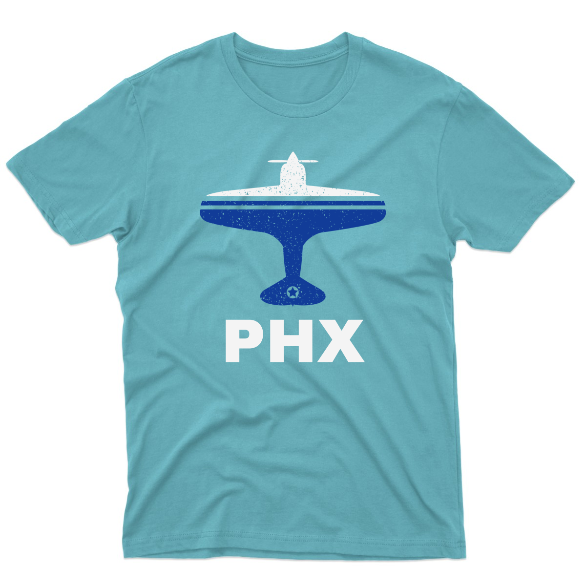 Fly Phoenix PHX Airport  Men's T-shirt | Turquoise