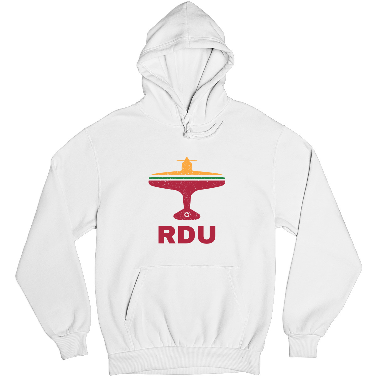 Fly Raleigh-Durham RDU Airport Unisex Hoodie | White