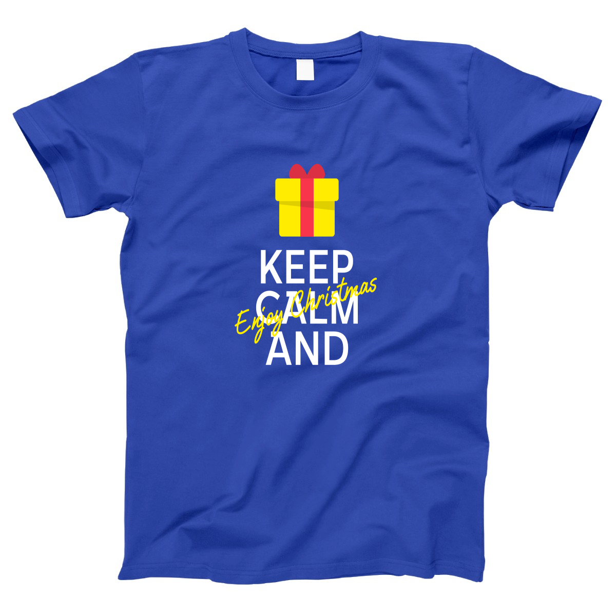 Keep Calm and Enjoy Christmas Women's T-shirt | Blue