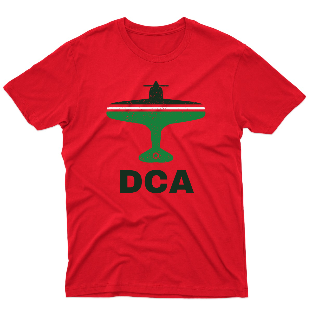 Fly Washington D.C. DCA Airport Men's T-shirt | Red