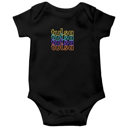 Tulsa Baby Bodysuit | Black