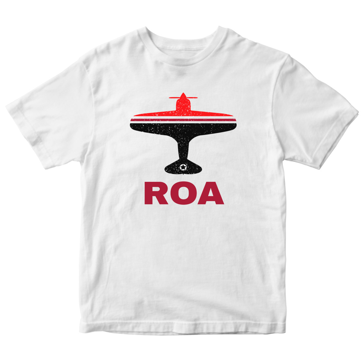 Fly Roanoke ROA Airport Kids T-shirt | White