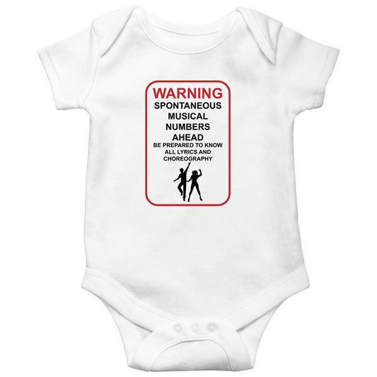 Musical Theater Baby Bodysuits | White