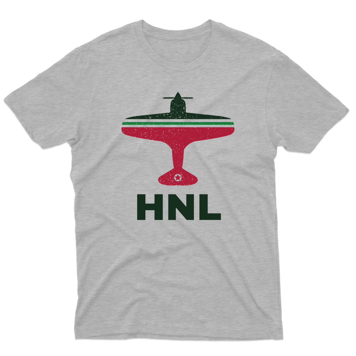 Fly Honolulu HNL Airport Men's T-shirt | Gray