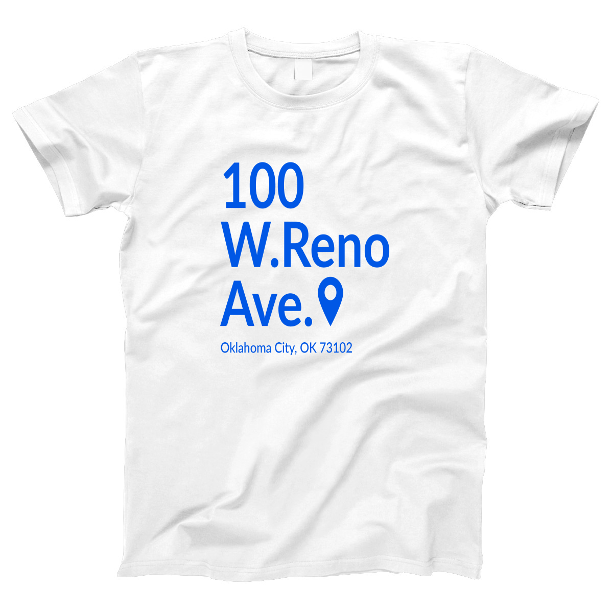 Oklahoma City Basketball Stadium Women's T-shirt | White