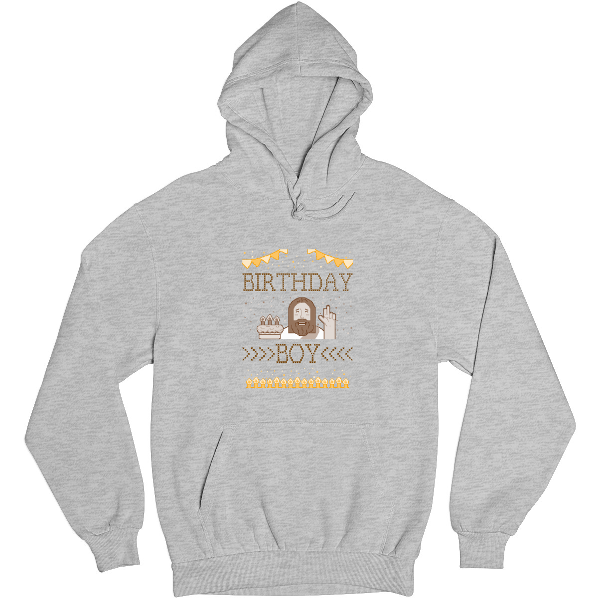 Christmas Birthday Boy Unisex Hoodie | Gray