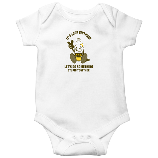 It is your Birthday Baby Bodysuits | White