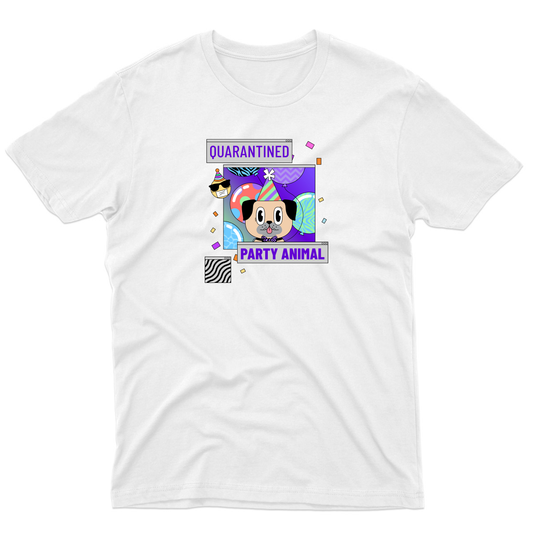 Quarantined Party Animal Men's T-shirt | White