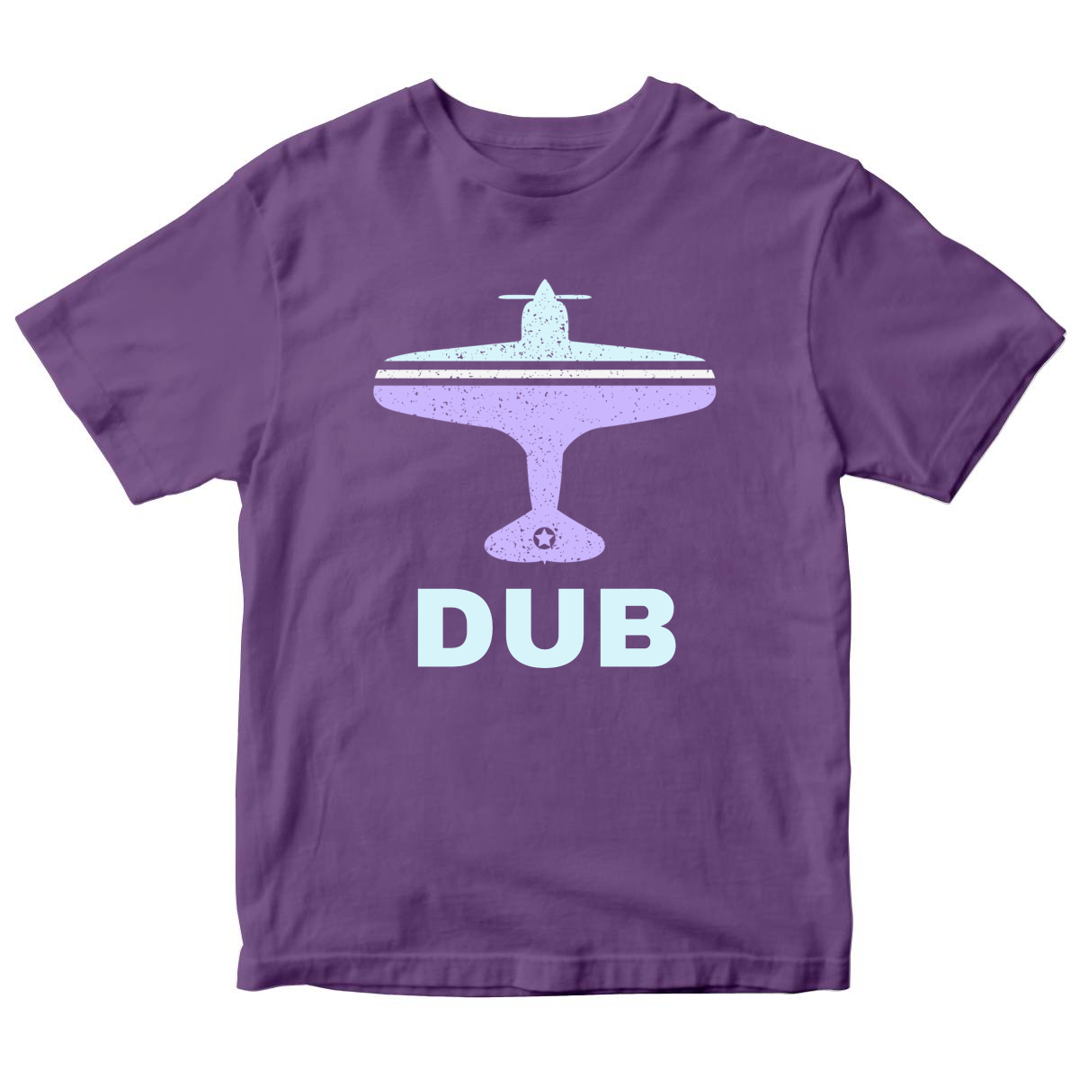 Fly Dublin DUB Airport  Kids T-shirt | Purple