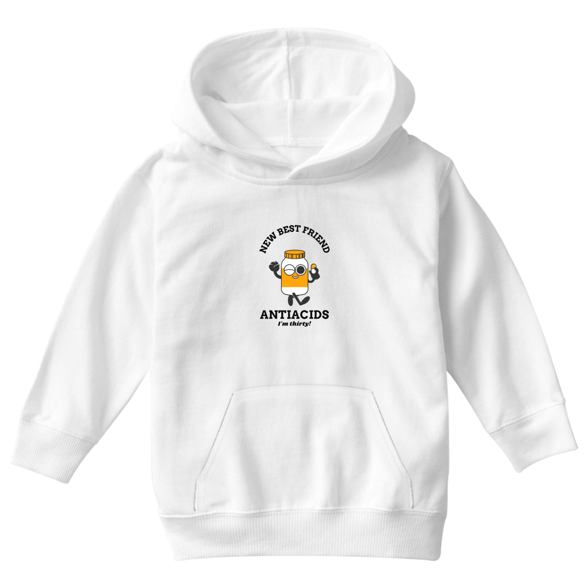 New Best Friend Kids Hoodie | White