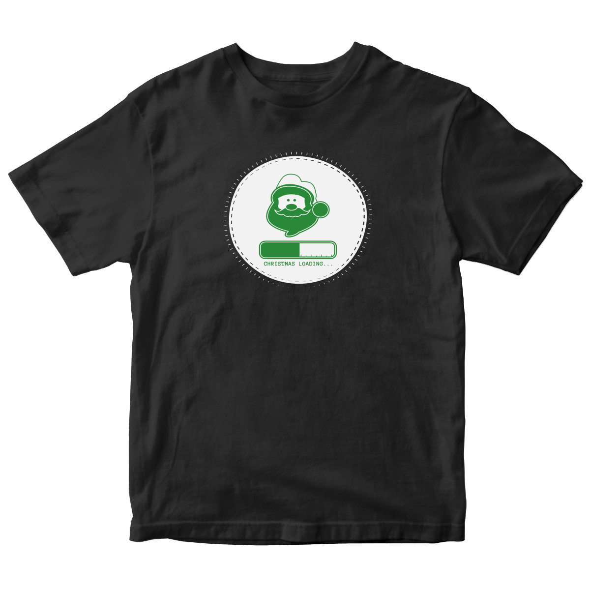 Christmas Loading Kids T-shirt | Black