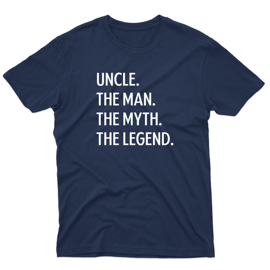 Uncle The Man The Myth The Legend Men's T-shirt | Navy