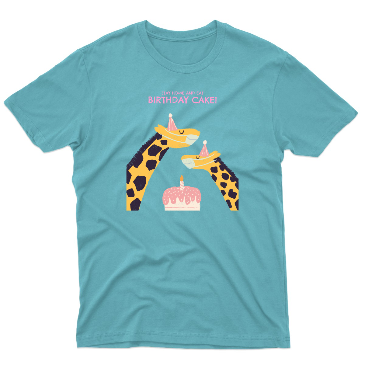 Birthday Cake  Men's T-shirt | Turquoise