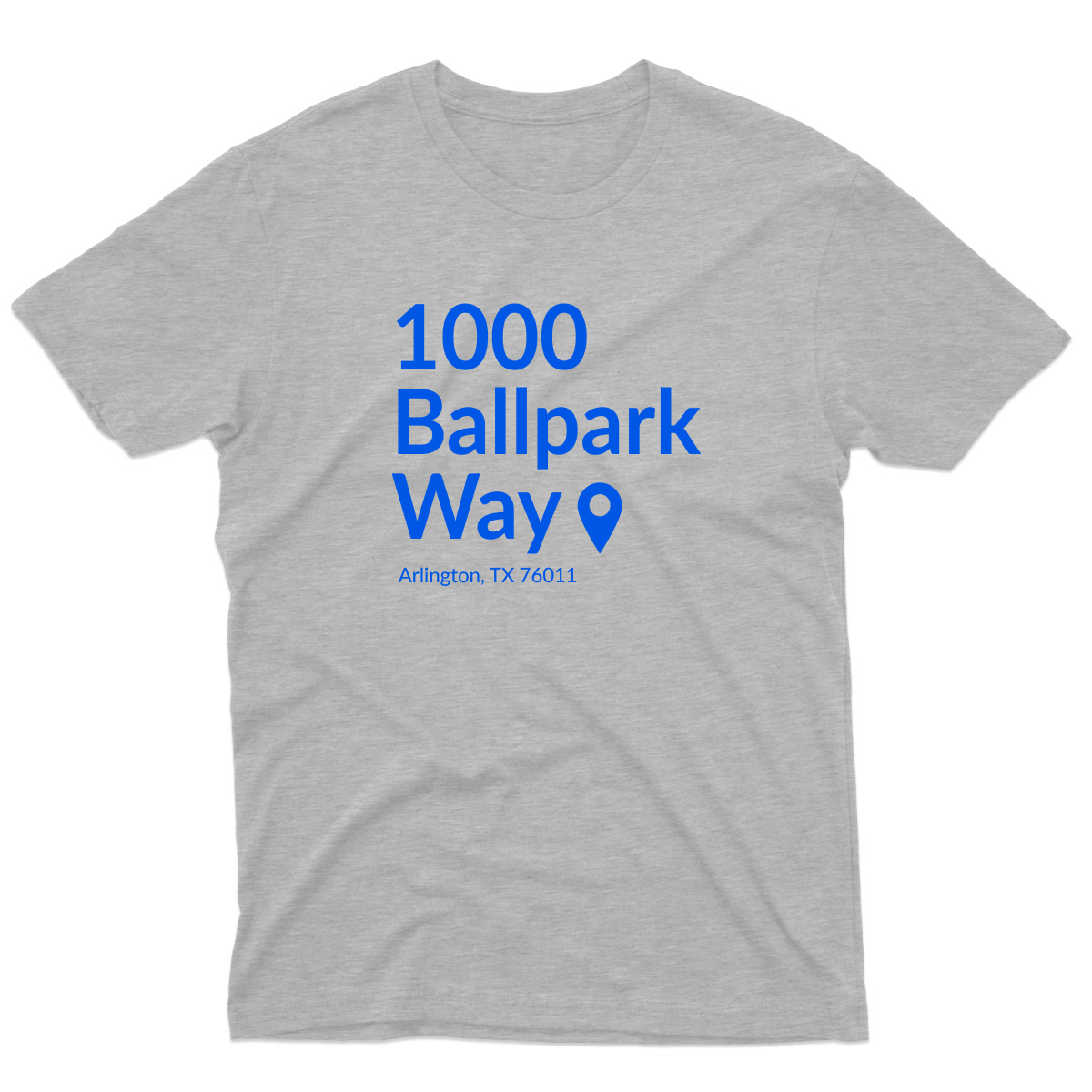 Texas Baseball Stadium Men's T-shirt | Gray