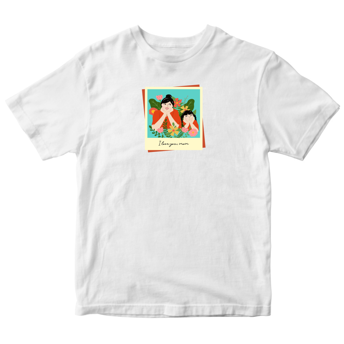 I love you Mom Toddler T-shirt | White
