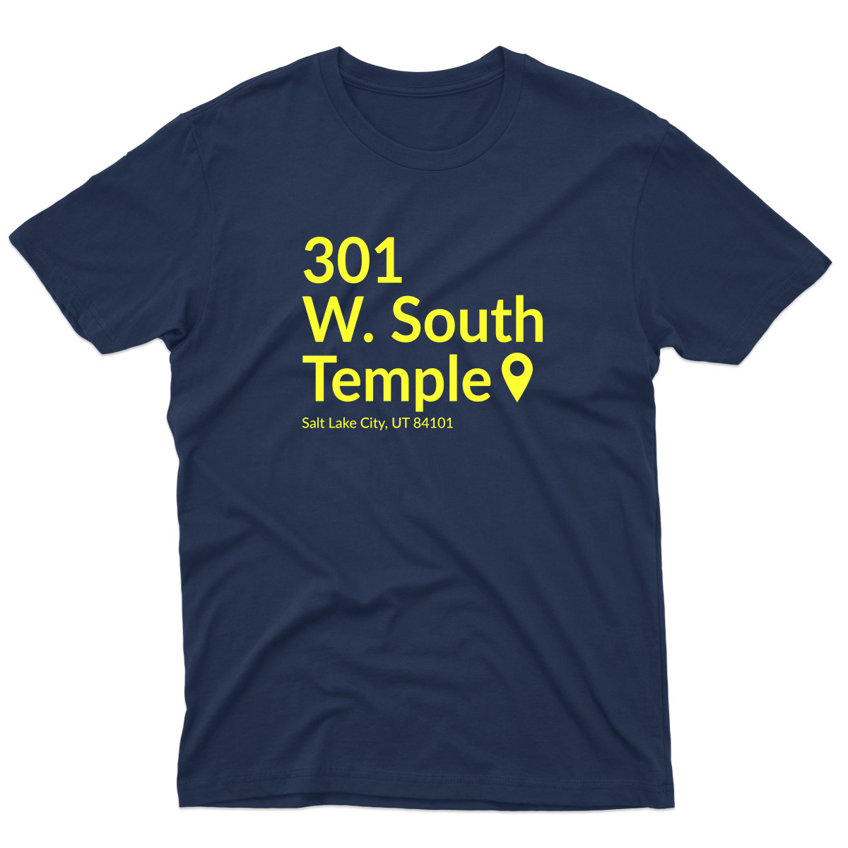 Utah Basketball Stadium Men's T-shirt | Navy