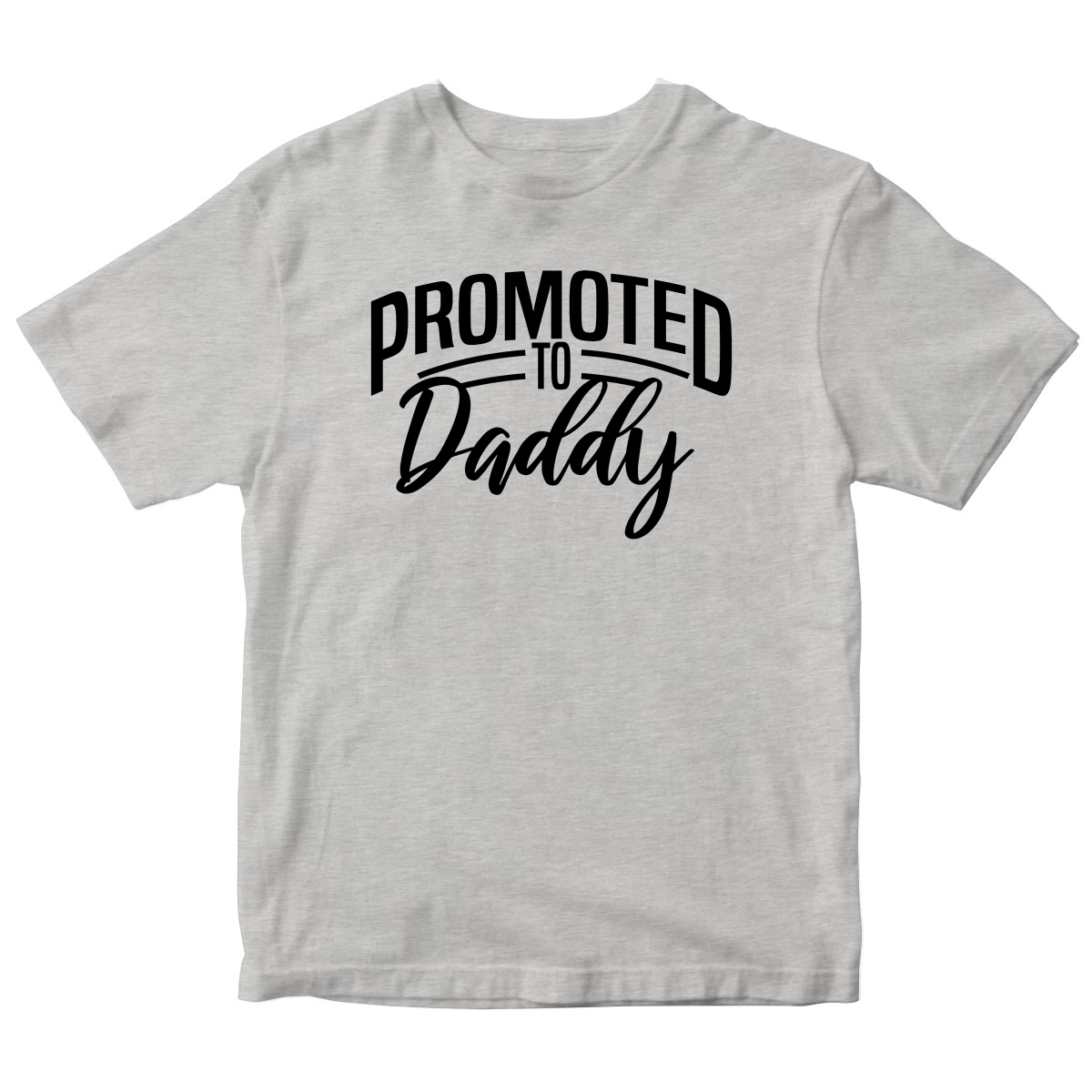 Promoted to daddy Kids T-shirt | Gray