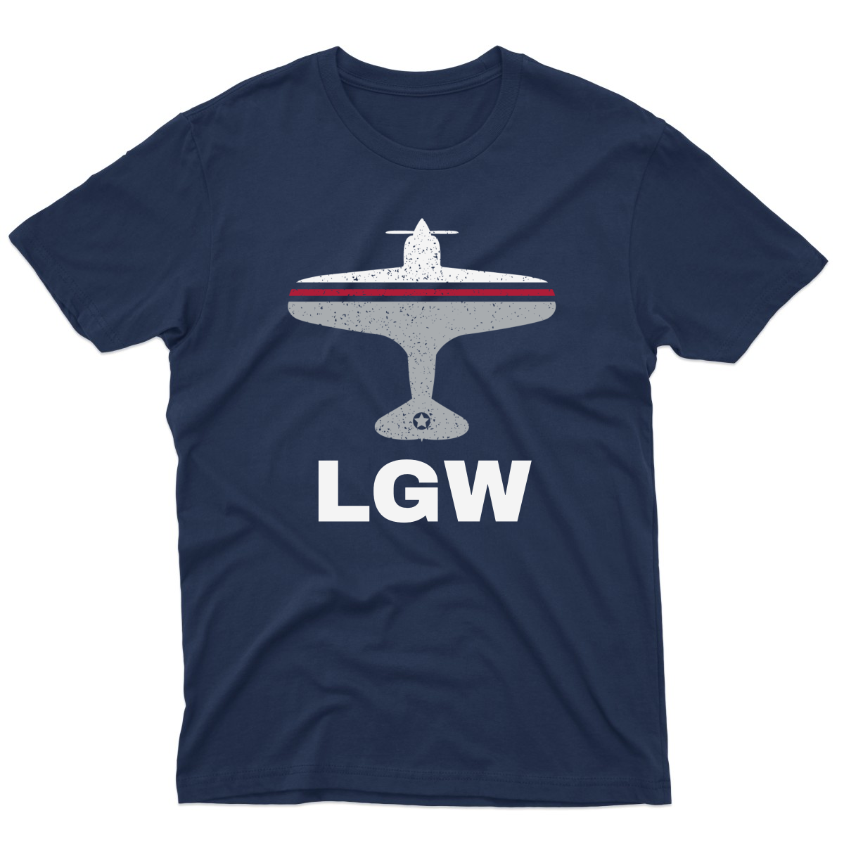 Fly London LGW Airport Men's T-shirt | Navy