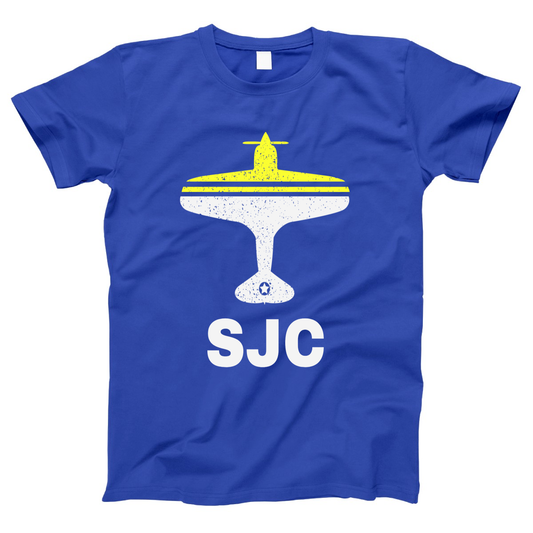 Fly San Jose SJC Airport Women's T-shirt | Blue