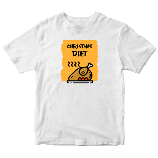 Christmas Diet Kids T-shirt | White