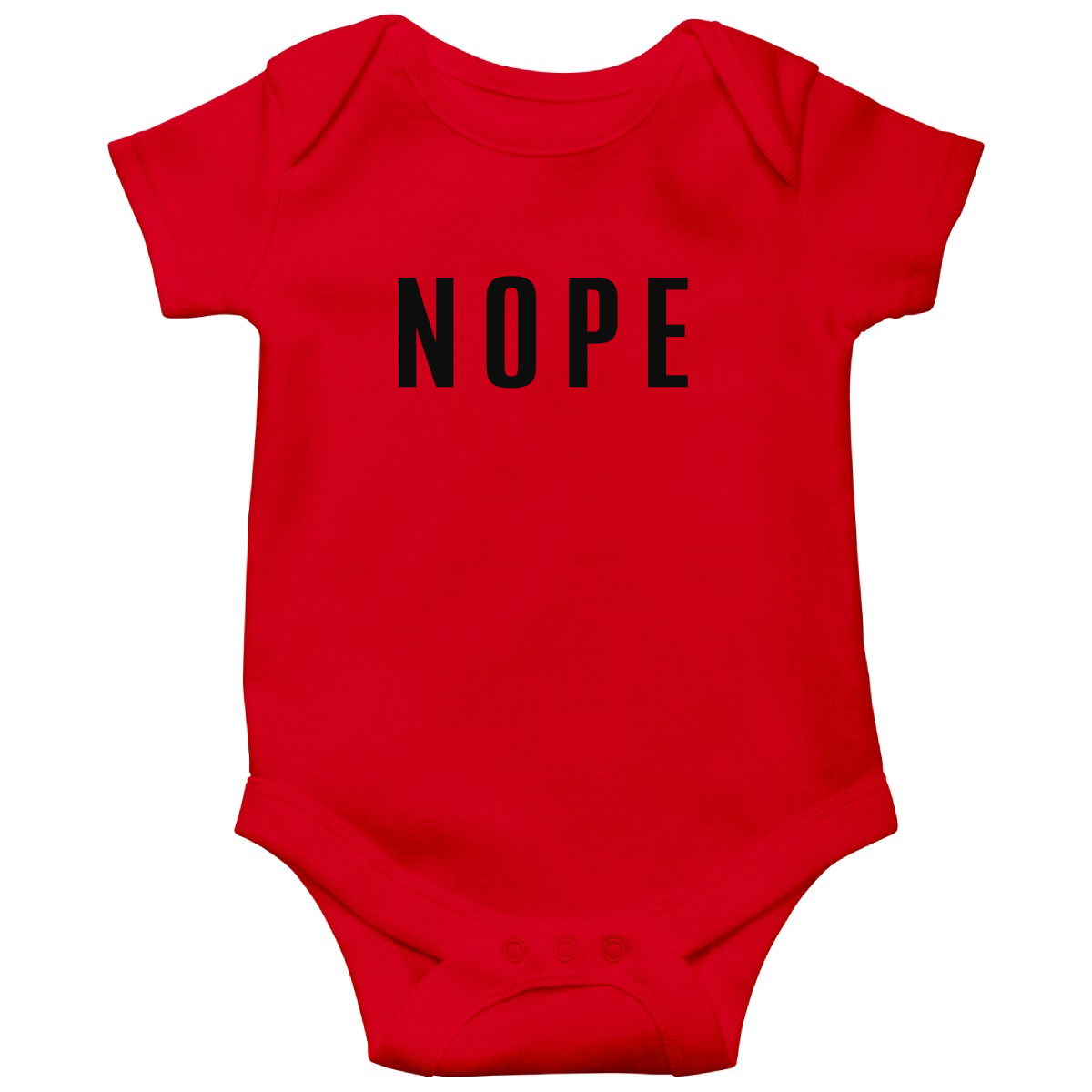 Nope Baby Bodysuits | Red