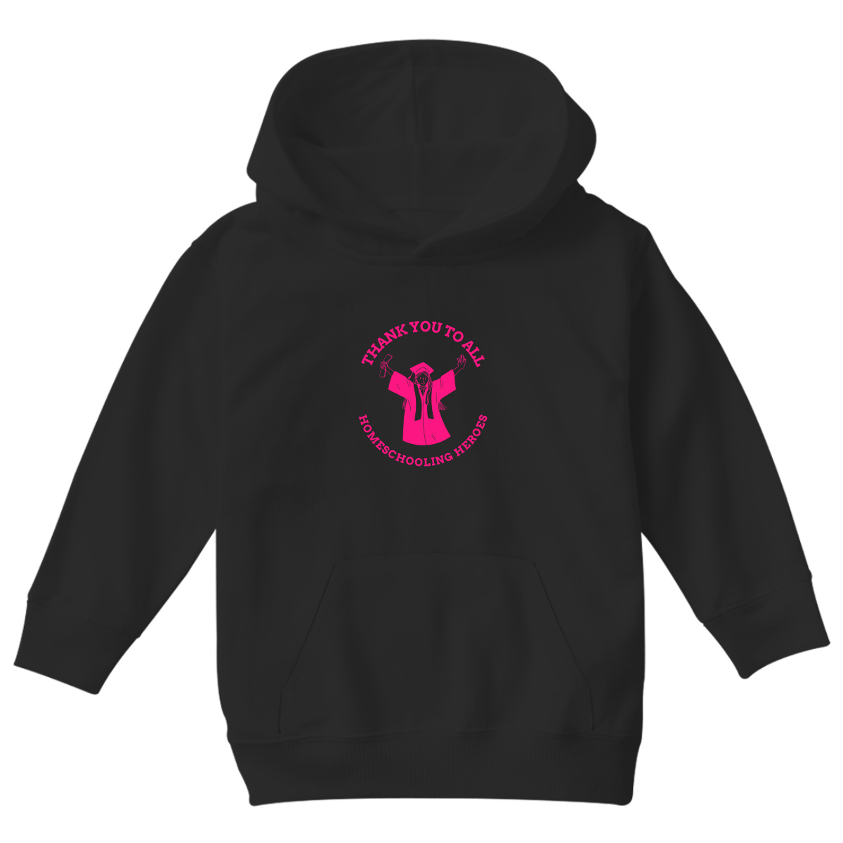 Homeschooling Heroes Kids Hoodie | Black