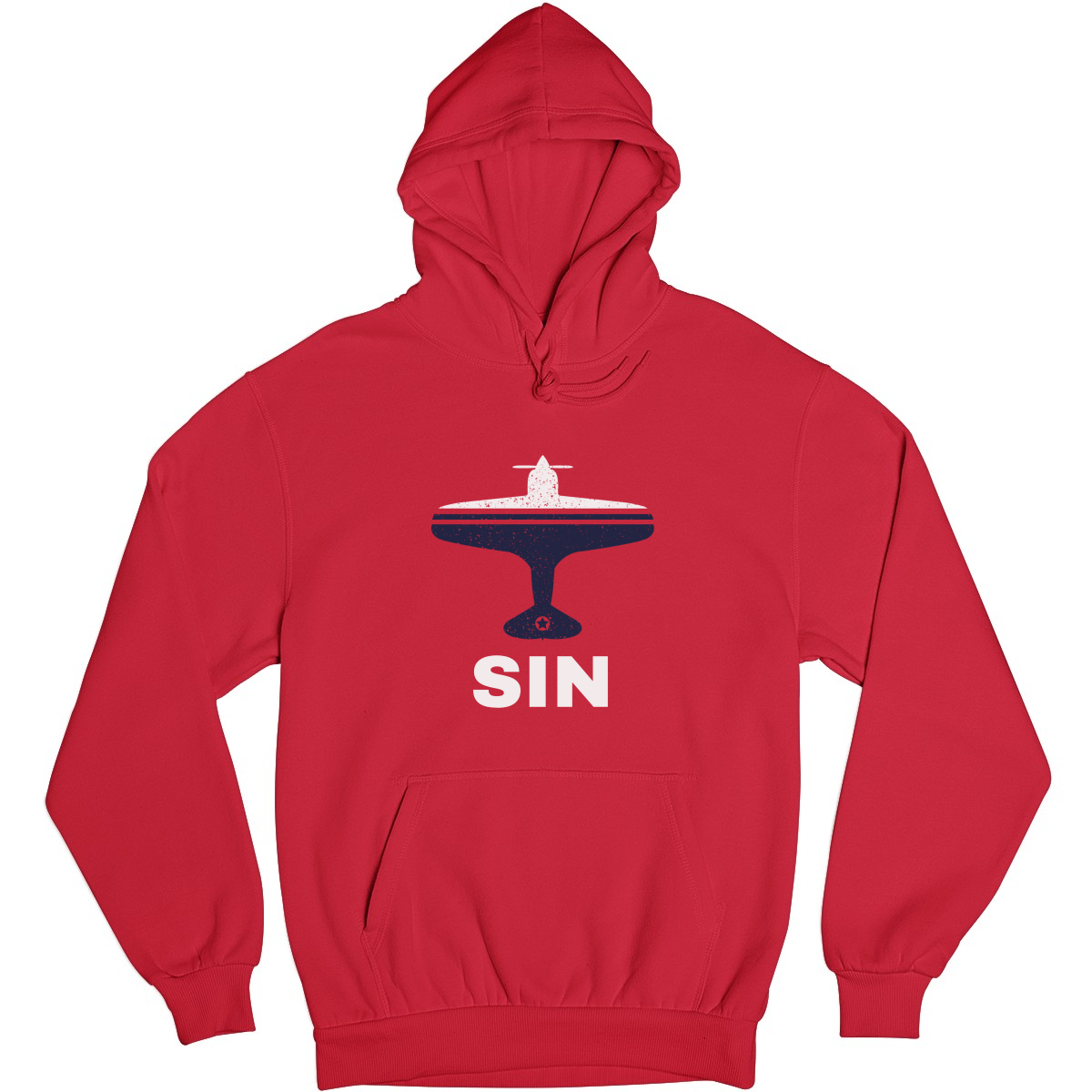 Fly Singapore SIN Airport Unisex Hoodie | Red