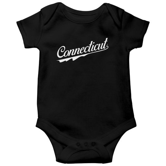 Connecticut Baby Bodysuit | Black