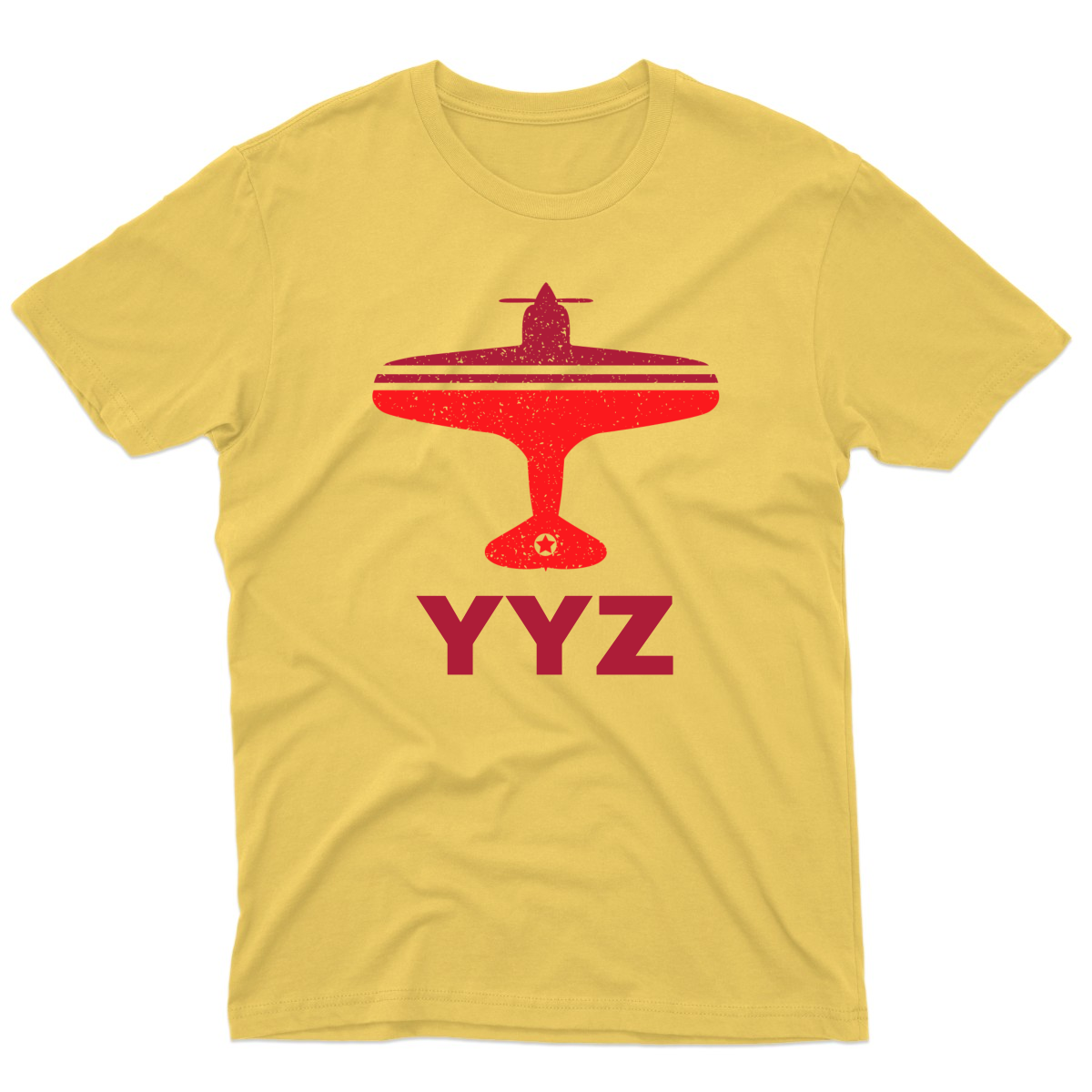 Fly Toronto YYZ Airport Men's T-shirt | Yellow
