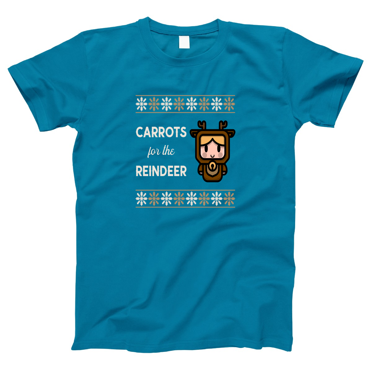 Carrots for the Reindeer Women's T-shirt | Turquoise